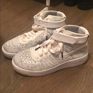 Nike Flyknit Hi-Top Air Force 1s